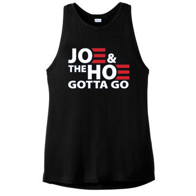 Funny Joe And The Ho Gotta Go Ladies PosiCharge Tri-Blend Wicking Tank