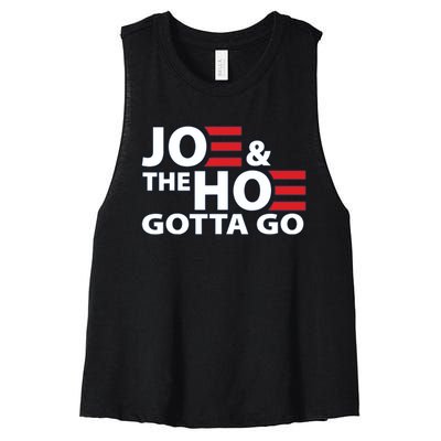 Funny Joe And The Ho Gotta Go Women's Racerback Cropped Tank