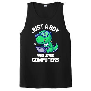 Funny Just A Who Loves  Computers Gaming Gift PosiCharge Competitor Tank