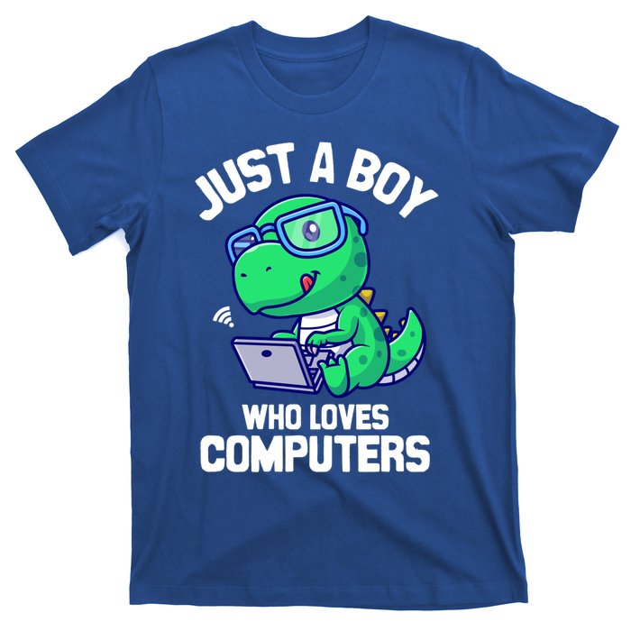 Funny Just A Who Loves  Computers Gaming Gift T-Shirt