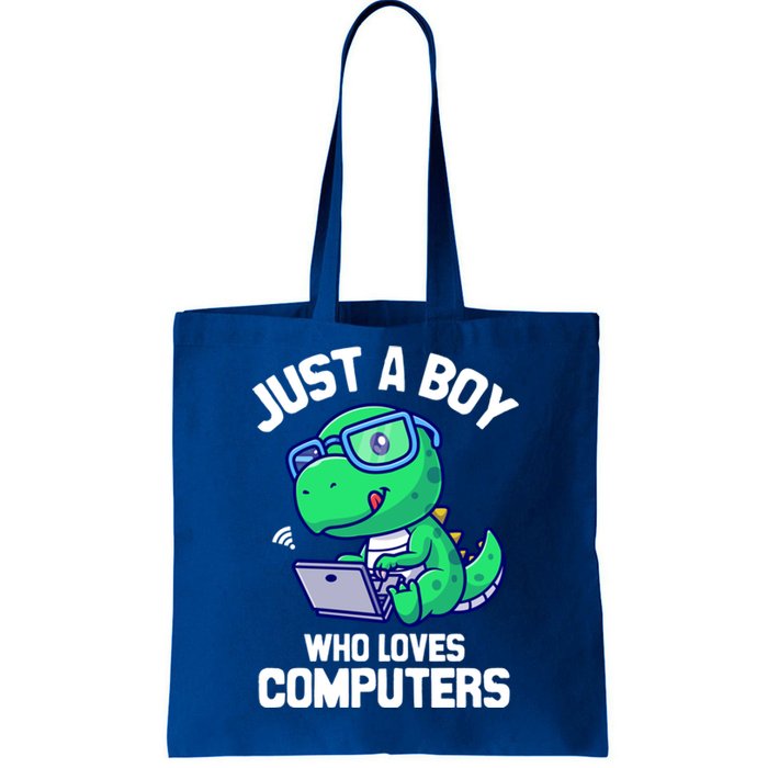 Funny Just A Who Loves  Computers Gaming Gift Tote Bag