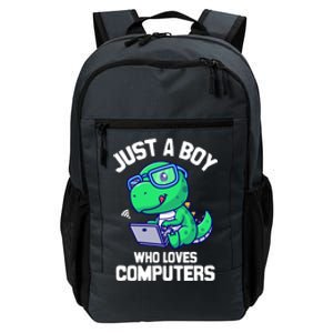 Funny Just A Who Loves  Computers Gaming Gift Daily Commute Backpack