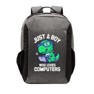 Funny Just A Who Loves  Computers Gaming Gift Vector Backpack