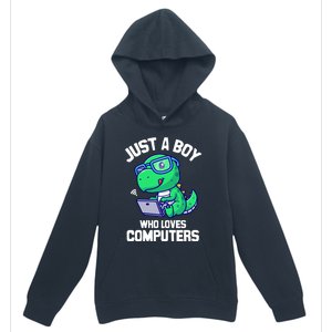 Funny Just A Who Loves  Computers Gaming Gift Urban Pullover Hoodie