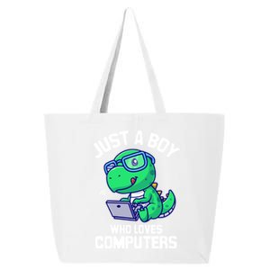 Funny Just A Who Loves  Computers Gaming Gift 25L Jumbo Tote