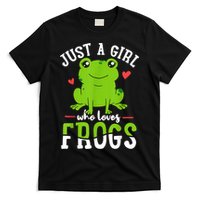 Frog Just A Girl Who Loves Frogs Gift T-Shirt