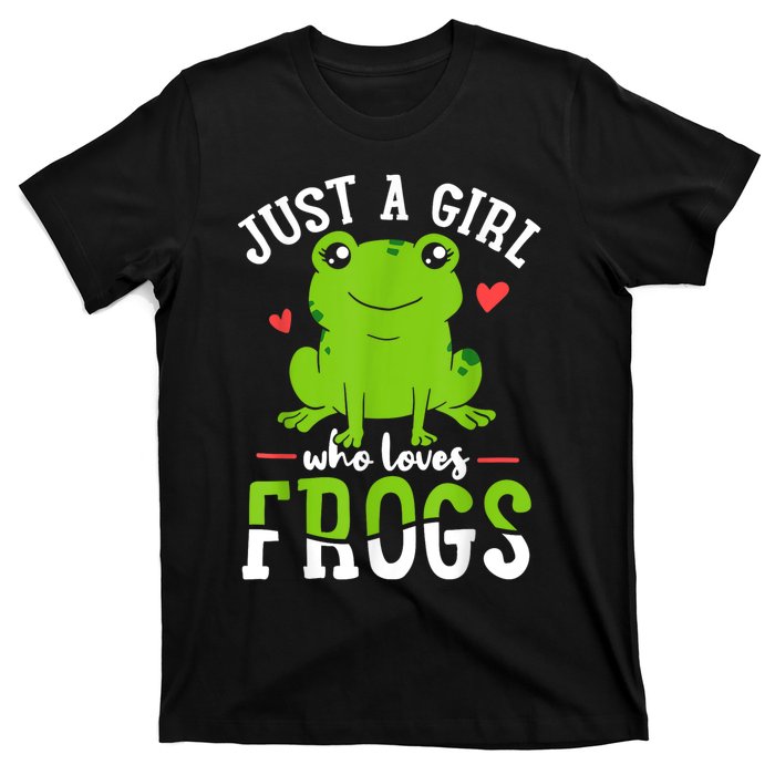 Frog Just A Girl Who Loves Frogs Gift T-Shirt