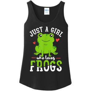 Frog Just A Girl Who Loves Frogs Gift Ladies Essential Tank