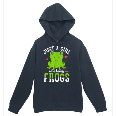 Frog Just A Girl Who Loves Frogs Gift Urban Pullover Hoodie