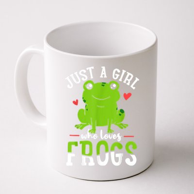 Frog Just A Girl Who Loves Frogs Gift Coffee Mug