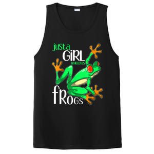 Frog Just A Girl Who Loves Frogs Gift PosiCharge Competitor Tank