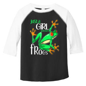 Frog Just A Girl Who Loves Frogs Gift Toddler Fine Jersey T-Shirt