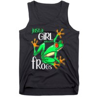 Frog Just A Girl Who Loves Frogs Gift Tank Top