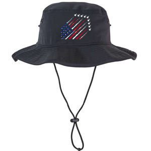 Fighter Jet Airplane USA Flag 4th Of July Patriotic Legacy Cool Fit Booney Bucket Hat