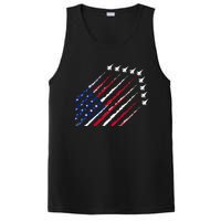 Fighter Jet Airplane USA Flag 4th Of July Patriotic PosiCharge Competitor Tank