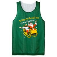 Funny Jesus And Santa Claus The Boy Are Back In A Town Xmas Gift Mesh Reversible Basketball Jersey Tank