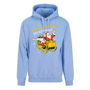 Funny Jesus And Santa Claus The Boy Are Back In A Town Xmas Gift Unisex Surf Hoodie