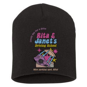 Funny Janet And Rita Driving School Nice Parking Spot Rita Short Acrylic Beanie