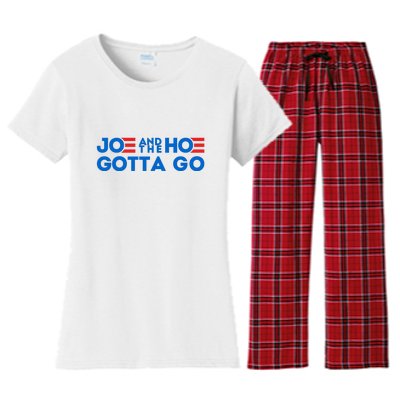 Funny Joe And The Hoe Gotta Go Women's Flannel Pajama Set