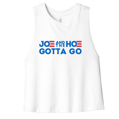 Funny Joe And The Hoe Gotta Go Women's Racerback Cropped Tank