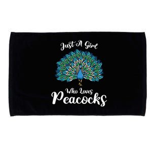 Funny Just A Who Loves Peacocks Microfiber Hand Towel