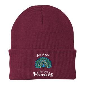 Funny Just A Who Loves Peacocks Knit Cap Winter Beanie