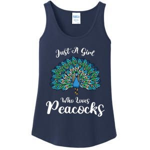 Funny Just A Who Loves Peacocks Ladies Essential Tank