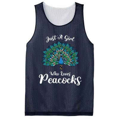 Funny Just A Who Loves Peacocks Gift Mesh Reversible Basketball Jersey Tank