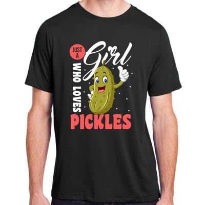 Funny Just A Who Loves Pickles Gift Adult ChromaSoft Performance T-Shirt