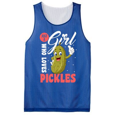 Funny Just A Who Loves Pickles Gift Mesh Reversible Basketball Jersey Tank