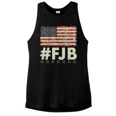 #FJB Distressed F Hoe Biden Ladies PosiCharge Tri-Blend Wicking Tank