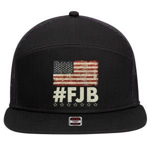 #FJB Distressed F Hoe Biden 7 Panel Mesh Trucker Snapback Hat