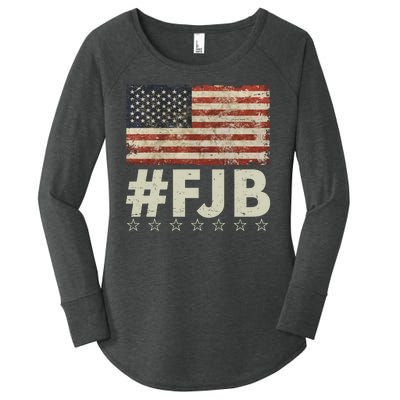 #FJB Distressed F Hoe Biden Women's Perfect Tri Tunic Long Sleeve Shirt