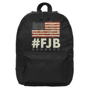 #FJB Distressed F Hoe Biden 16 in Basic Backpack