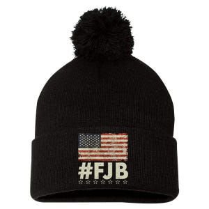 #FJB Distressed F Hoe Biden Pom Pom 12in Knit Beanie