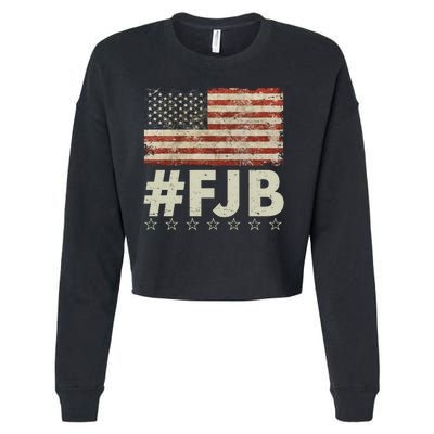 #FJB Distressed F Hoe Biden Cropped Pullover Crew