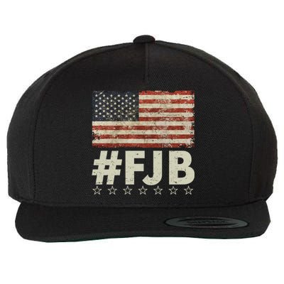 #FJB Distressed F Hoe Biden Wool Snapback Cap