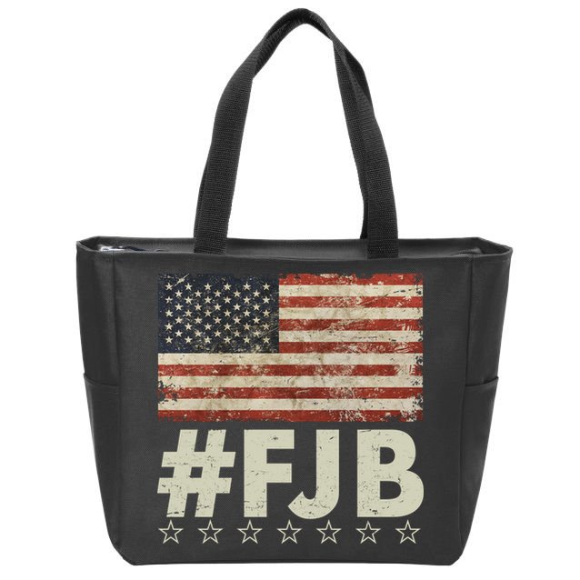 #FJB Distressed F Hoe Biden Zip Tote Bag