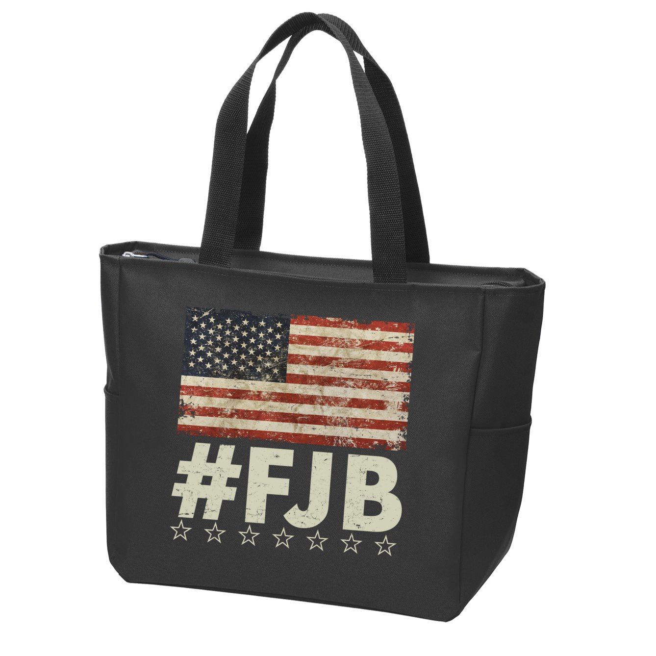 #FJB Distressed F Hoe Biden Zip Tote Bag