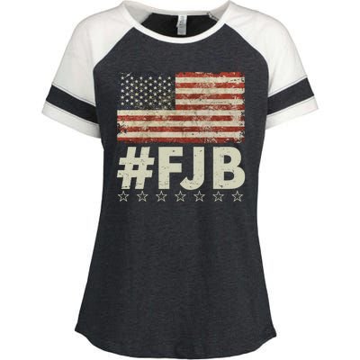 #FJB Distressed F Hoe Biden Enza Ladies Jersey Colorblock Tee