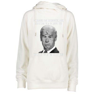 Funny Joe Biden No Cure For This Stupid Anti Biden Liberals Womens Funnel Neck Pullover Hood