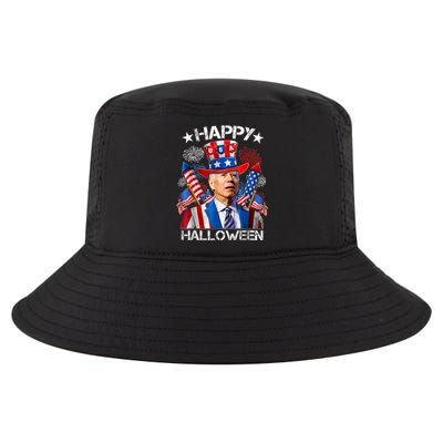 Funny Joe Biden Happy Halloween 4th Of July Firework Cool Comfort Performance Bucket Hat