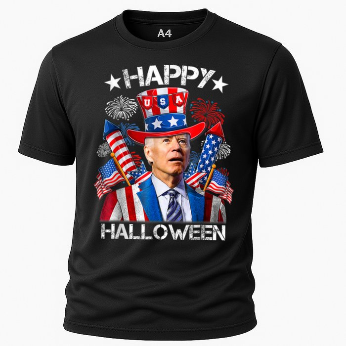 Funny Joe Biden Happy Halloween 4th Of July Firework Performance Shirt