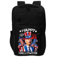 Funny Joe Biden Happy Halloween 4th Of July Firework Impact Tech Backpack