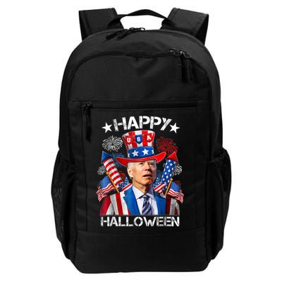 Funny Joe Biden Happy Halloween 4th Of July Firework Backpack