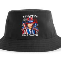 Funny Joe Biden Happy Halloween 4th Of July Firework Sustainable Bucket Hat
