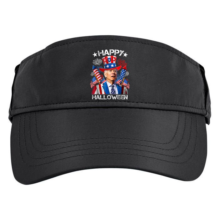 Funny Joe Biden Happy Halloween 4th Of July Firework Adult Drive Performance Visor