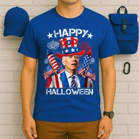 Funny Joe Biden Happy Halloween 4th Of July Firework T-Shirt