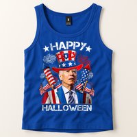 Funny Joe Biden Happy Halloween 4th Of July Firework Tank Top