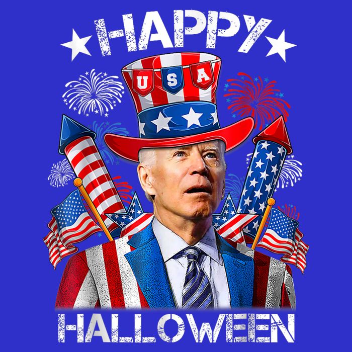 Funny Joe Biden Happy Halloween 4th Of July Firework Tank Top